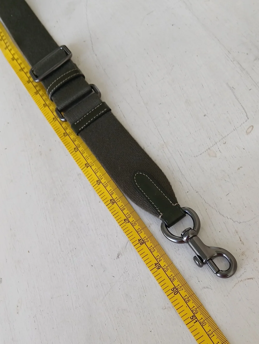 Coach Wide Webbing Strap Olive Green
